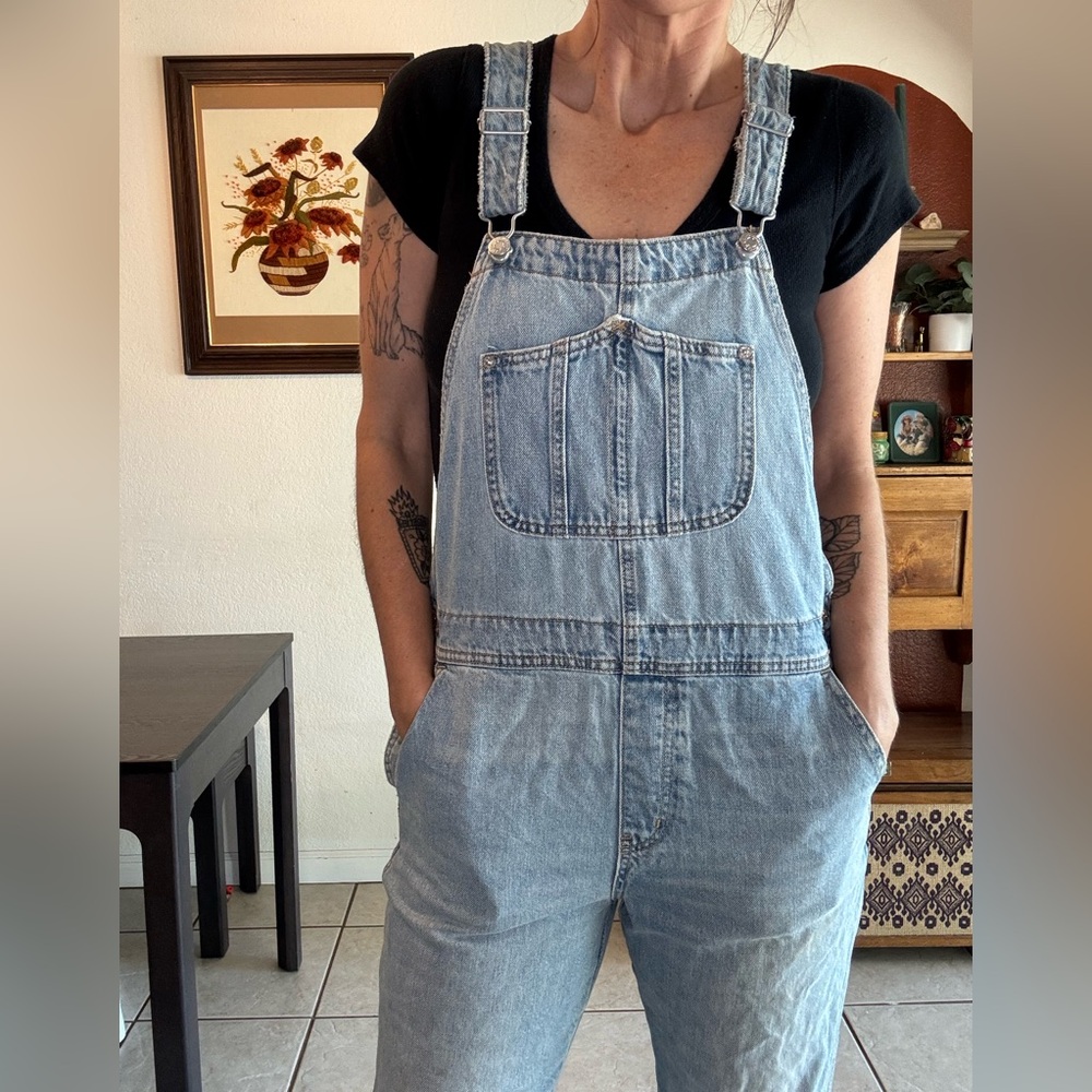 Light Blue Denim Overalls